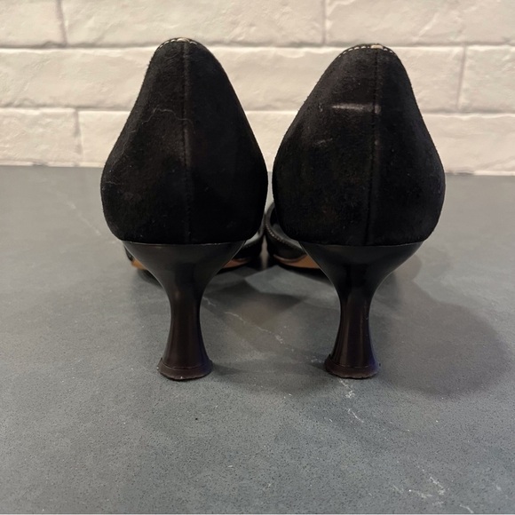 Kate Spade sz 8.5 black suede square to d’orsay pumps - Picture 9 of 16